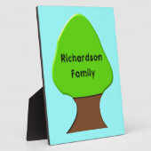 Op maat gemaakte stamboomplaquette van een boom fotoplaat (Zijkant)