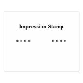 Op maat gemaakte stempel - Persoonlijke tekst Zwar (Afrduk)