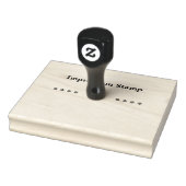 Op maat gemaakte stempel - Persoonlijke tekst Zwar (Stempel)