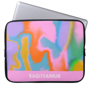 Op maat gemaakte sterrenbeeld moderne kleurrijke H Laptop Sleeve