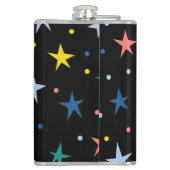 Op maat gemaakte sterrenpatroon bier- en wijnfles heupfles (Achterkant)