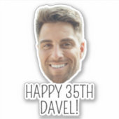 Op maat gemaakte sticker als feestfavorietje (Voorkant)