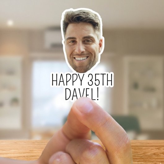 Op maat gemaakte sticker als feestfavorietje