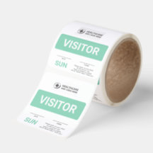 Op maat gemaakte stickerlabels voor ziekenhuisbezo