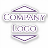 Op maat gemaakte stickers met bedrijf logo (Voorkant)