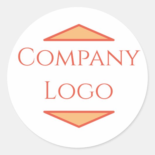 Op maat gemaakte stickers met bedrijf logo (Voorkant)