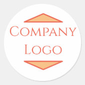 Op maat gemaakte stickers met bedrijfslogo (Voorkant)