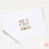 Op maat gemaakte stickers Vogelhuisje schilderen (Envelop)