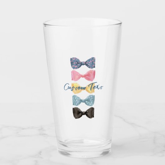 Op maat gemaakte strikdasjes shotglas glas (Voorkant)