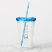 Op maat gemaakte strikjes acryl drinkbeker (Achterkant)