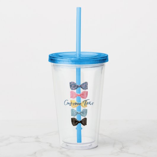 Op maat gemaakte strikjes acryl drinkbeker (Voorkant)