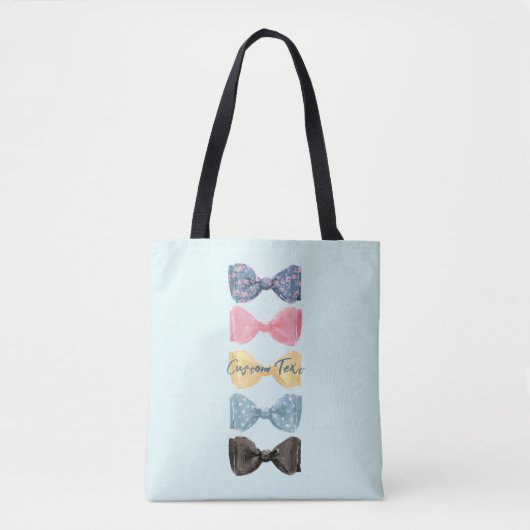 Op maat gemaakte strikjes tote bag (Voorkant)