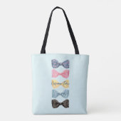 Op maat gemaakte strikjes tote bag (Achterkant)