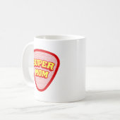 Op maat gemaakte Super Moeder Koffiemok - Moederda (Voorkant links)