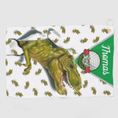 Op maat gemaakte T-Rex Golfhanddoek (Horizontaal)