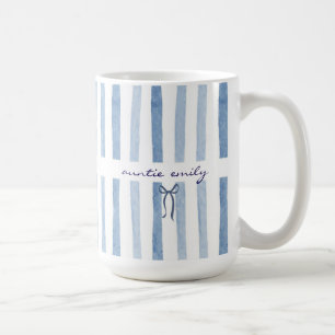 Op maat gemaakte tante naam baby aankondiging cade koffiemok