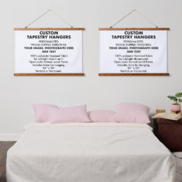Op maat gemaakte TAPESTRYHANGERS 36"x26" (x2) Hangend Wandkleed
