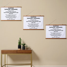 Op maat gemaakte TAPESTRYHANGERS 36"x26" (x3) Hangend Wandkleed