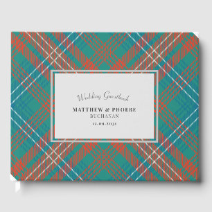 Op maat gemaakte Tartan Rustic Wilson Schotse ruit Gastenboek