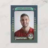 Op maat gemaakte Team Bruidegom Ruilkaart, Bruidsj Contactkaartje (Voorkant)