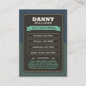 Op maat gemaakte Team Bruidegom Ruilkaart, Bruidsj Contactkaartje (Achterkant)