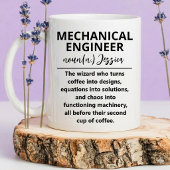 Op maat gemaakte technicus grappig werktuigbouwkun mok