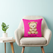 Op maat gemaakte teddybeer kussen (Stoel)