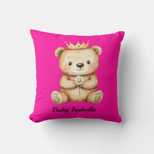 Op maat gemaakte teddybeer kussen (Voorkant)