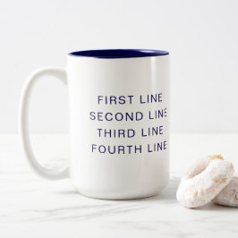 Op maat gemaakte tekst gepersonaliseerde tweekleur tweekleurige koffiemok