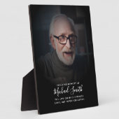 Op maat gemaakte tekst herdenkings- tribute foto t fotoplaat (Zijkant)