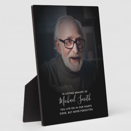 Op maat gemaakte tekst herdenkings- tribute foto t fotoplaat (Zijkant)