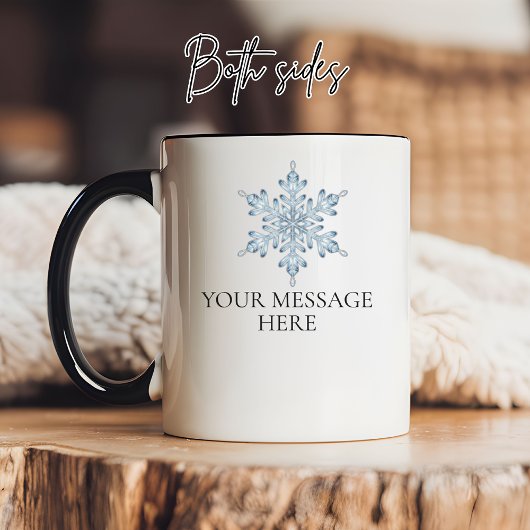 Op maat gemaakte tekst Kerst Winter Mok Cadeau voo