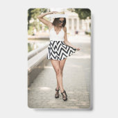 Op maat gemaakte tekst Roze Flamingo badges (Achterkant)