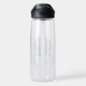 Op maat gemaakte tekst tennis truc shot ontwerp me waterfles (Achterkant)