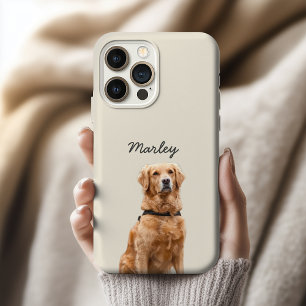 Op maat gemaakte telefoonhoes met hondenfoto cadea iPhone 15 pro case