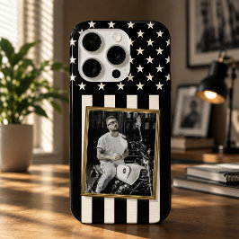 Op maat gemaakte telefoonhoesje met foto, Amerikaa iPhone 15 Pro Case