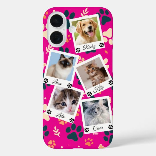 Op maat gemaakte telefoonhoesje met foto collage v Case-Mate iPhone case (Achterkant)