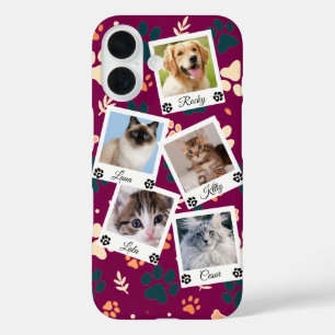 Op maat gemaakte telefoonhoesje met foto-collage v iPhone 16 hoesje