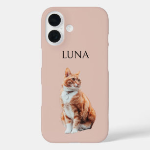 Op maat gemaakte telefoonhoesje met foto van huisd iPhone 16 hoesje