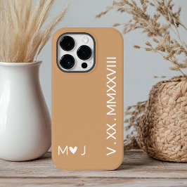 Op maat gemaakte telefoonhoesje met Romeinse cijfe Case-Mate iPhone 14 Pro Hoesje