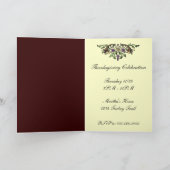 Op maat gemaakte Thanksgiving-vouwen uitnodiging m (Binnen)