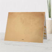 Op maat gemaakte Thanksgiving-vouwgroetkaart Kaart (Achterkant)