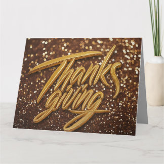 Op maat gemaakte Thanksgiving-vouwgroetkaart Kaart