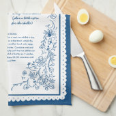 Op maat gemaakte theedoek met Nonna's recepten als (Quarter Fold)
