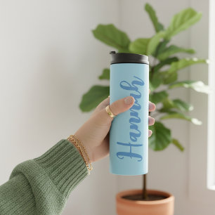 Op maat gemaakte thermische tumbler cadeau voor vr thermosbeker