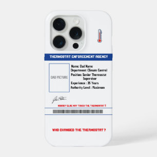 Op maat gemaakte Thermostaat Handhavingsinstantie iPhone 15 Pro Case