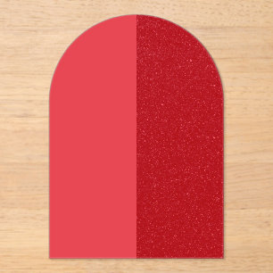 Op maat gemaakte Tomaat Rood Acryl Uitnodiging
