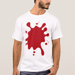 Op maat gemaakte Tomaat Rood Drip T-shirt