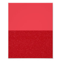 Op maat gemaakte Tomaat Rood Gespleten Poster: Gla