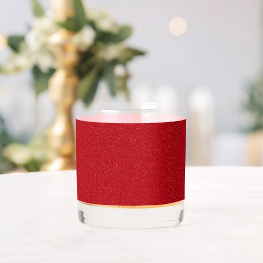 Op maat gemaakte Tomaat Rood Textuur Rocks Glas – (Insitu (Huwelijk))